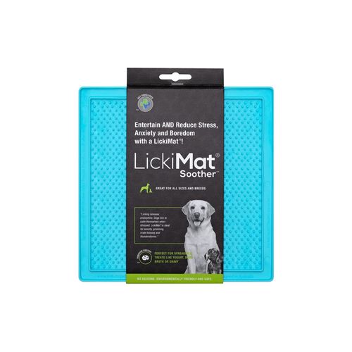 Lickimat Soother Turquoise Dog