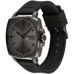 Reloj-Tommy-Hilfiger-Jeans-1791864-Para-Hombre-Acero-Inoxidable-Gunmetal-Correa-De-Silicona-Negro