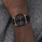 Reloj-Tommy-Hilfiger-Jeans-1791864-Para-Hombre-Acero-Inoxidable-Gunmetal-Correa-De-Silicona-Negro