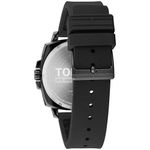 Reloj-Tommy-Hilfiger-Jeans-1791864-Para-Hombre-Acero-Inoxidable-Gunmetal-Correa-De-Silicona-Negro