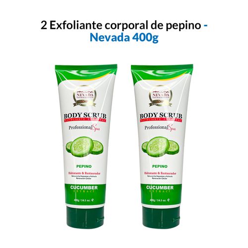 2 Exfoliante corporal de pepino 400g - Nevada