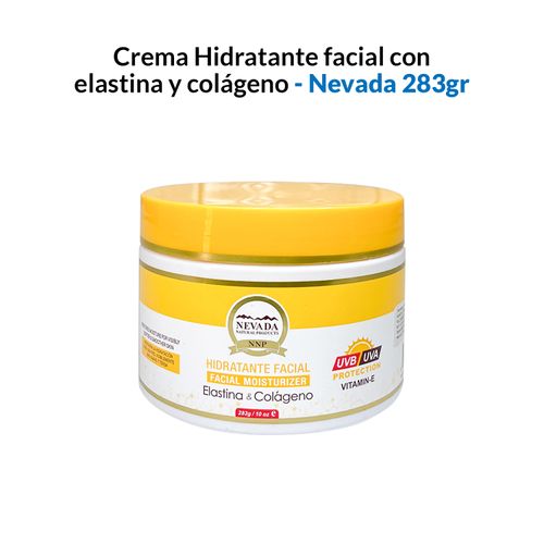 Crema Hidratante facial con elastina y colágeno 283g