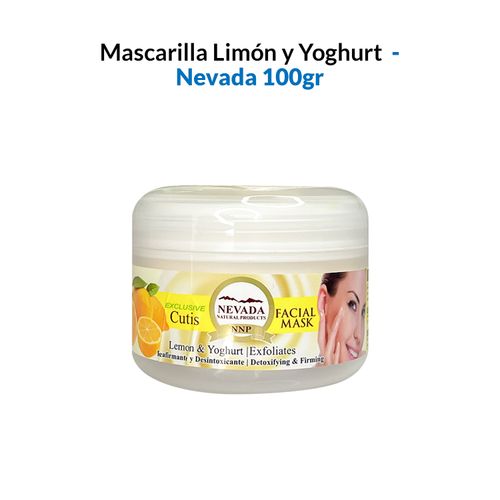 Mascarilla aclarador facial Limon y Yogurt 100g - Nevada