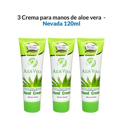 3 Crema para manos de aloe vera 120ml - Nevada