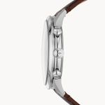 Reloj-Fossil-Townsman-FS5549-Cronometro-Correa-De-Cuero-Marron-Dial-Azul