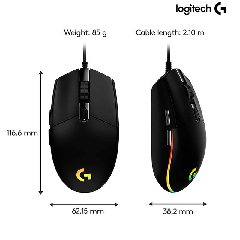 Mouse-Logitech-G203-Lightsync-RGB-Negro-