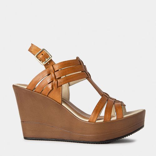 Sandalias Casual Top Model Mujeres Tmbk-016 Ofra Cuero Marron