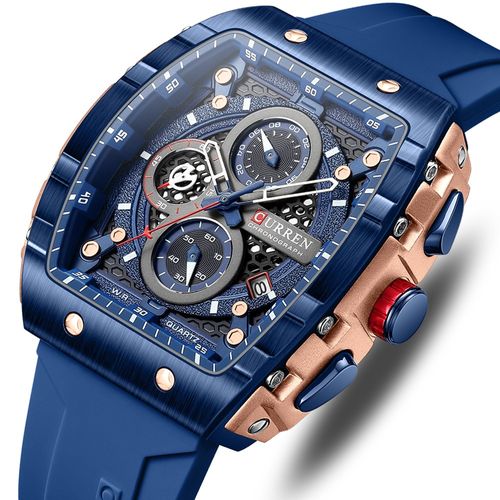 Reloj Hombre CURREN 8442 Azul Cronografos Cuarzo