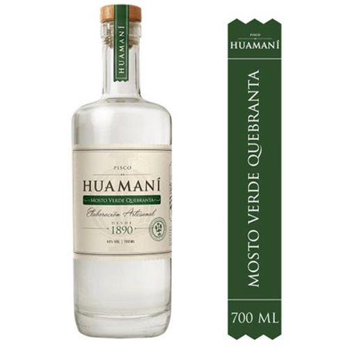 Pisco HUAMANÍ Mosto Verde Acholado Botella 700ml