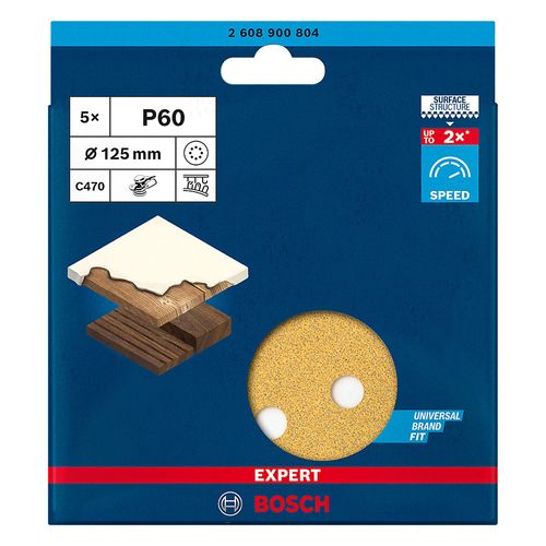 Lija Excentrica 5" Grano 60 5 Und Bosch Expert 2608.900.804-000