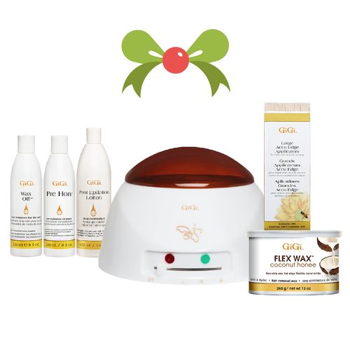 Box Navideño Gigi Coconut Oil Flex Wax