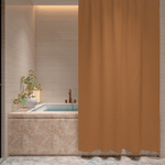 Cortina-para-Baño-Impermeable-Diseño-Panal-Marron