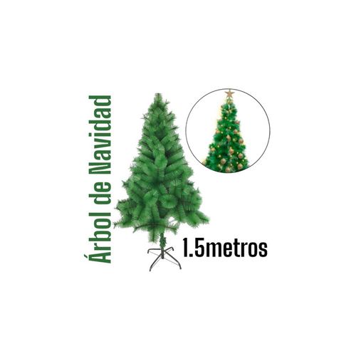 Arbol Navidad Pino Verde Disponible de 1.5 metros Fácil de Armar (modelo exclusivo)