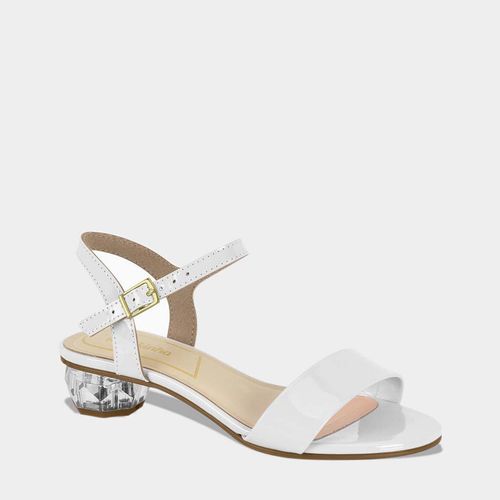 Sandalias De Vestir Molekinha Pre Escolar 2343.100.13488  Pu Blanco