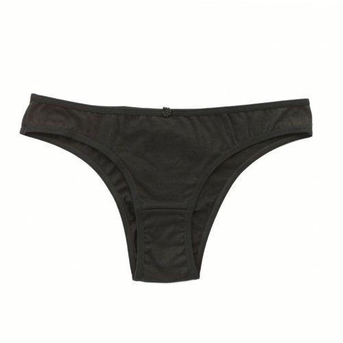 Calzones Bikini Algodón Caffarena Candy M Negro