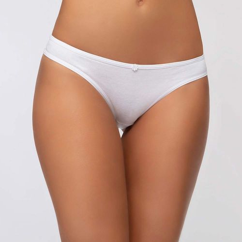 Calzones Bikini Algodón Caffarena Candy S Blanco