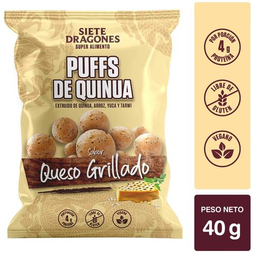 Puffs Queso Agrillado SIETE DRAGONES Bolsa 40g