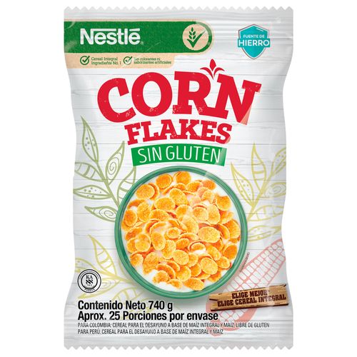 Cereal NESTLÉ Corn Flakes sin Gluten Bolsa 740g