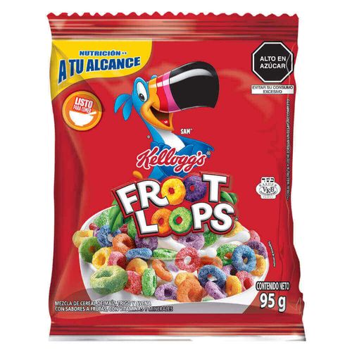 Cereal KELLOGGS Froot Loops Bolsa 95g