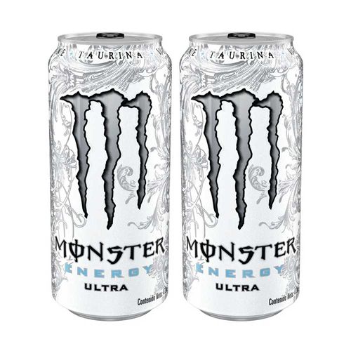 Pack Bebida Energizante MONSTER Ultra Lata 473ml x 2un