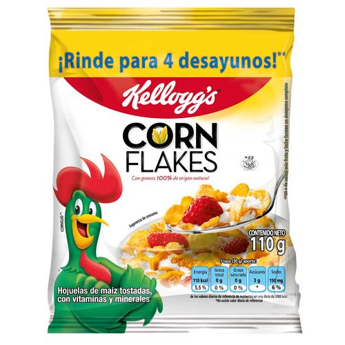 Cereal KELLOGGS Corn Flakes Bolsa 110g