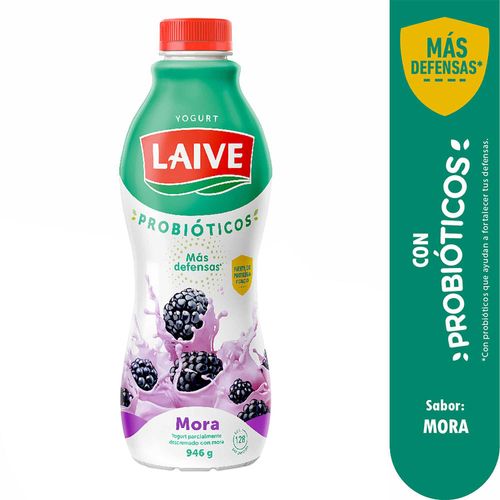 Yogurt Bebible LAIVE Bio Sabor a Mora Botella 946g