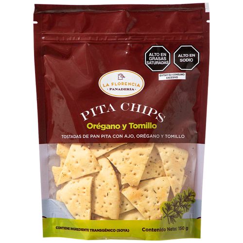 Pita Chips Oregano y Tomillo LA FLORENCIA Doypack 140g