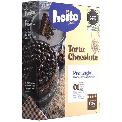 Premezcla Torta de Chocolate LEITE Caja 500g