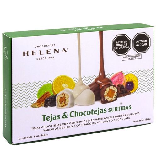 Chocotejas y Tejas Surtidas HELENA Caja 180g