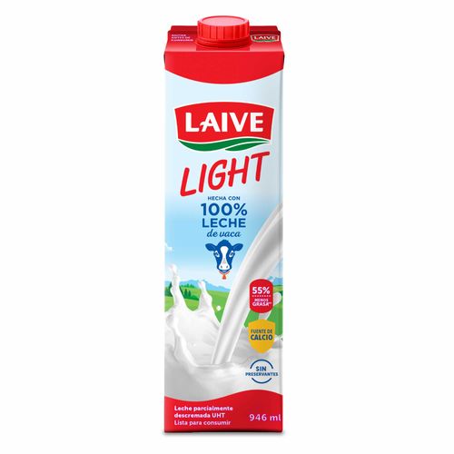 Leche LAIVE UHT Light Tetrapack 946ml