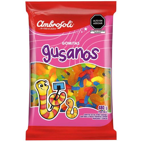 Gomas AMBROSOLI Gusanos Bolsa 480g