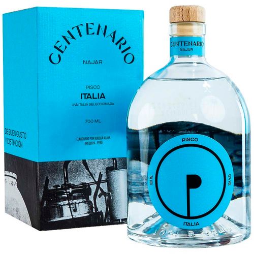 Pisco Italia NAJAR Centenario Botella 700ml