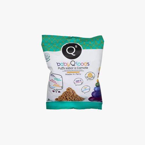 Snack para Bebé QFOODS Quinua y Camote Bolsa 25g