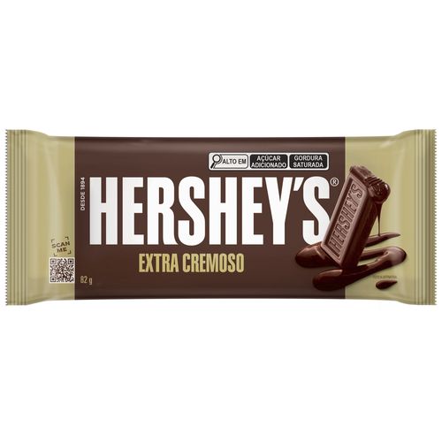 Chocolate HERSHEY'S Extra Cremoso Tableta 82g