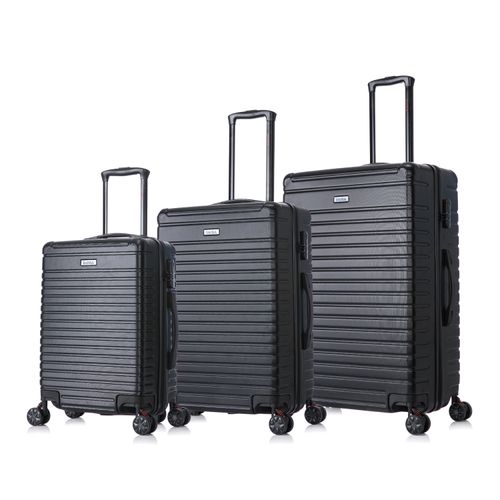 Maletas de viaje InUSA Set de 3 Deep Negro