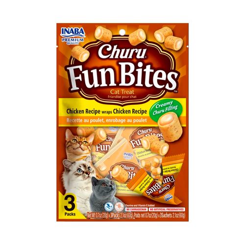 Snack Churu Fun Bites Sabor Pollo para Gatos