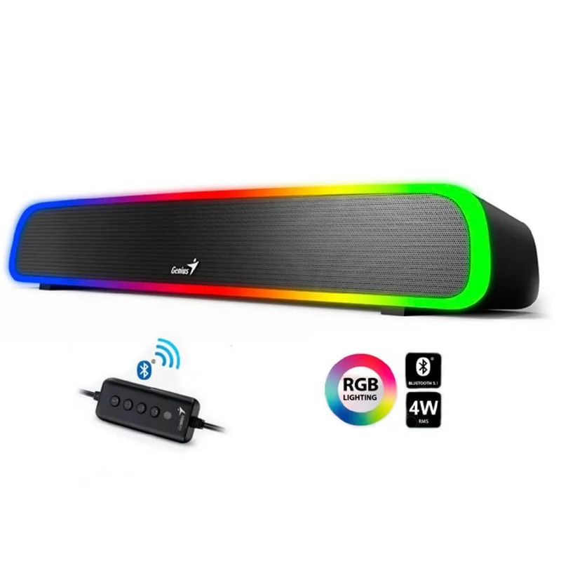 Parlante-Genius-Sound-Bar-200BT-RGB-Negro