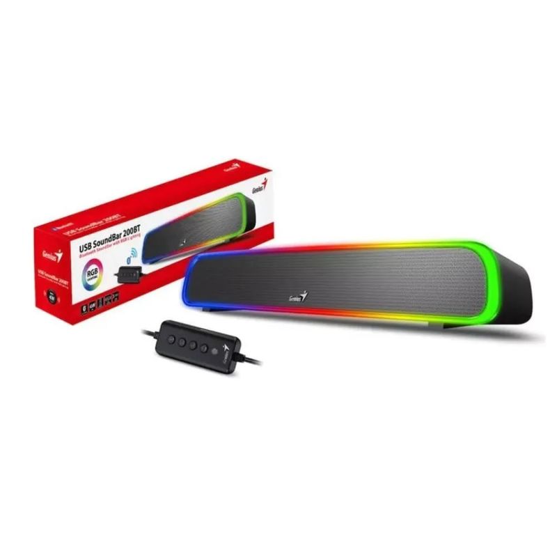 Parlante-Genius-Sound-Bar-200BT-RGB-Negro