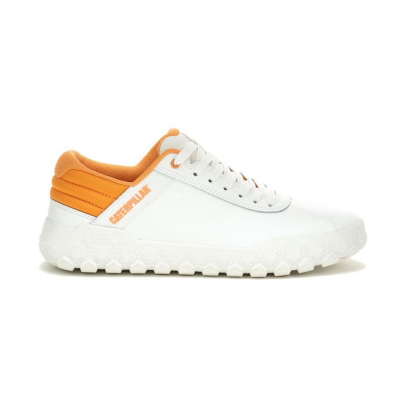 Zapatillas Urbanas Cat Para Hombre Blanco Cuero Shopstar