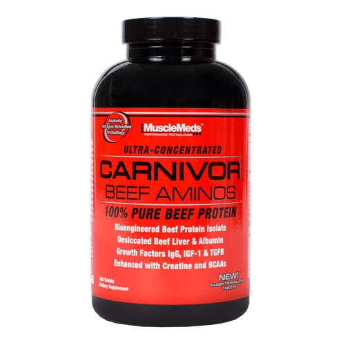 AMINO CARNIVOR BEEF 300 TABLETAS - MUSCLEMEDS