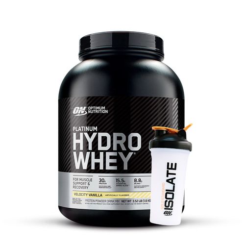 PROTEÍNA HIDROLIZADA HYDROWHEY 3.5LB VAINILLA + SHAKER GRATIS - OPTIMUM