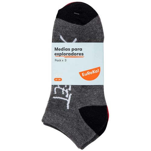 Medias Pack 3 Pares Mod2 Polialgodón EUREKA Teen Niño