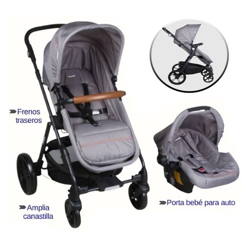 Coche Travel System Cloud Infanti P68 Gris - copy