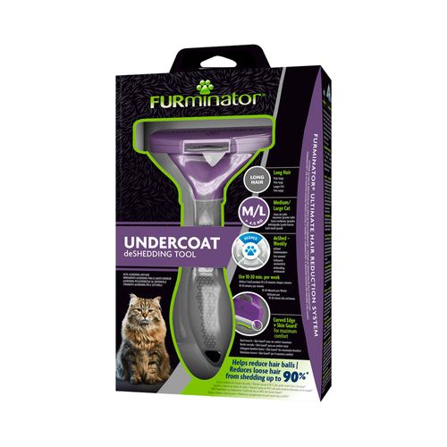 Cepillo Furminator Para Gatos Medianos y Grandes Pelo Largo