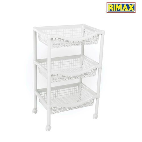 Organizador de Cocina Verdulero 3 Niveles Blanco Rimax