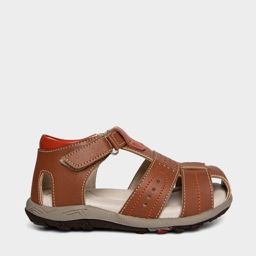 Sandalias Casual Footloose Infante Fpb-025 Guiseppe Sintetico Marron