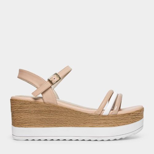 Sandalias Casual Footloose Mujeres Fcy-011 Ginevra Pu Nude