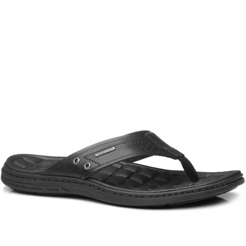 Sandalias Pegada Hombres 131221  Cuero Negro