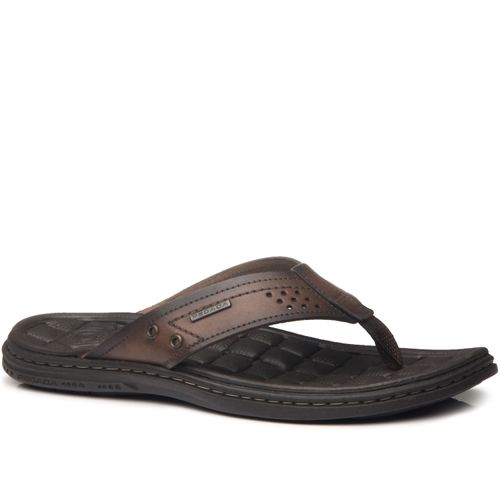 Sandalias Pegada Hombres 131221  Cuero Marron