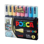 Set-Marcadores-Posca-Punta-5M-X-8-Soft-Colors